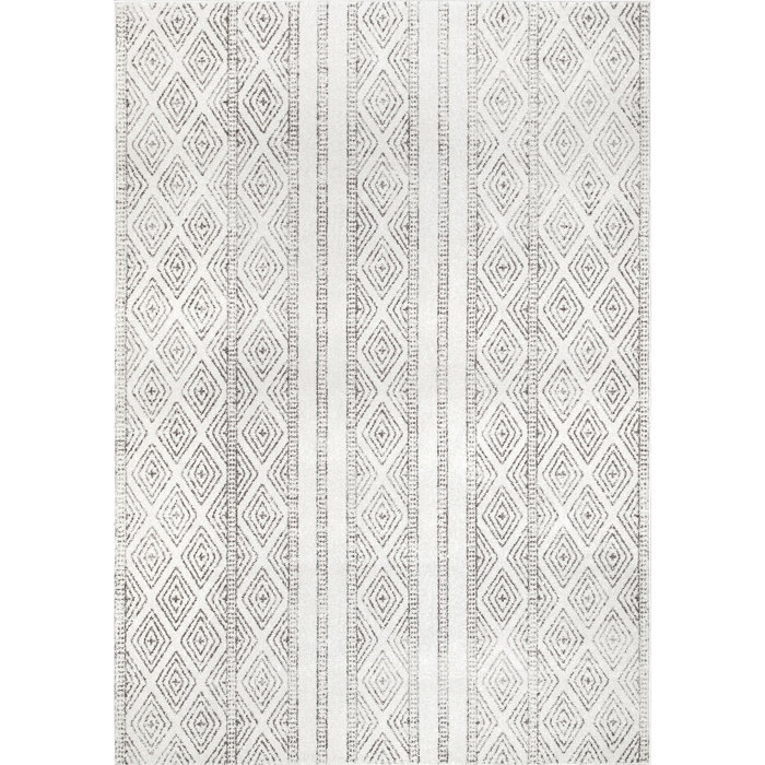 Foundry Select Warleigh Geometric Gray Area Rug & Reviews Wayfair